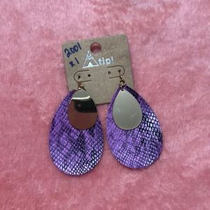 Snakeskin earrings